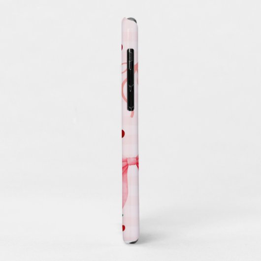 Schattigee roze girly coquette bogen Case-Mate iPhone case (Achterkant/links)