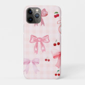 Schattigee roze girly coquette bogen Case-Mate iPhone case (Achterkant)