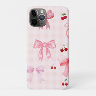Schattigee roze girly coquette bogen Case-Mate iPhone case