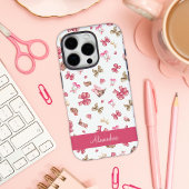 Schattigee Roze Girly Cowgirl Coquette Personalise Case-Mate iPhone Case