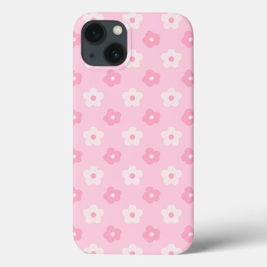 Schattigee Roze Girly Floral Case-Mate iPhone Case (Achterkant)
