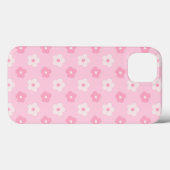 Schattigee Roze Girly Floral Case-Mate iPhone Case (Achterkant (horizontaal))