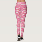 Schattigee Roze Girly florale leggings (Achterkant)
