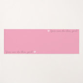 Schattigee Roze Girly Yoga Mat (Voorkant (horizontaal))