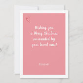 Schattigee Roze Gnoom in Liefde Vrolijk Kerstfeest (Achterkant)