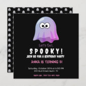 Schattigee Roze Google Eyes Ghost: Spooky & Whimsi (Voorkant / Achterkant)