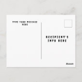 Schattigee Roze Google Eyes Ghost: Spooky & Whimsi Briefkaart (Achterkant)