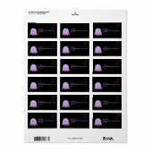 Schattigee Roze Google Eyes Ghost: Spooky & Whimsi Etiket (Full Sheet)