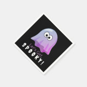 Schattigee Roze Google Eyes Ghost: Spooky & Whimsi Servet (Hoek)