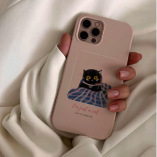 Schattigee roze grillen van Pet Cat Case-Mate iPhone Case