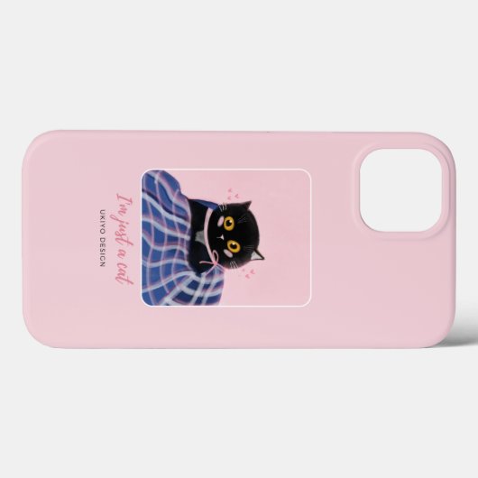 Schattigee roze grillen van Pet Cat Case-Mate iPhone Case (Achterkant (horizontaal))