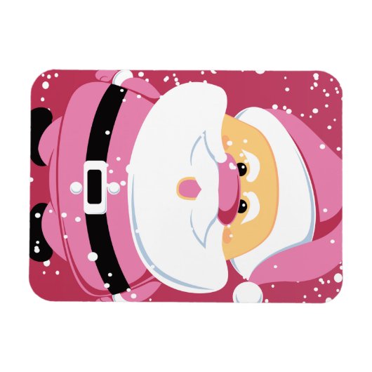 Schattigee roze grillige kerstvakantie van de Kers Magneet (Horizontaal)