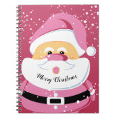 Schattigee roze grillige kerstvakantie van de Kers Notitieboek (Voorkant)