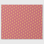 Schattigee roze groene Happy Easter Wortelen Cadeaupapier (Vlak)