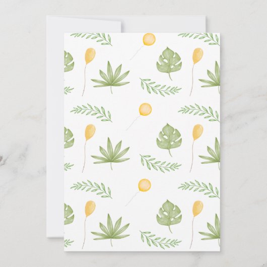 Schattigee Roze Groene Meisjes Dinosaurus 1e Verja Kaart (Achterkant)