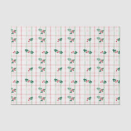 Schattigee roze groene retro kerst tissuepapier