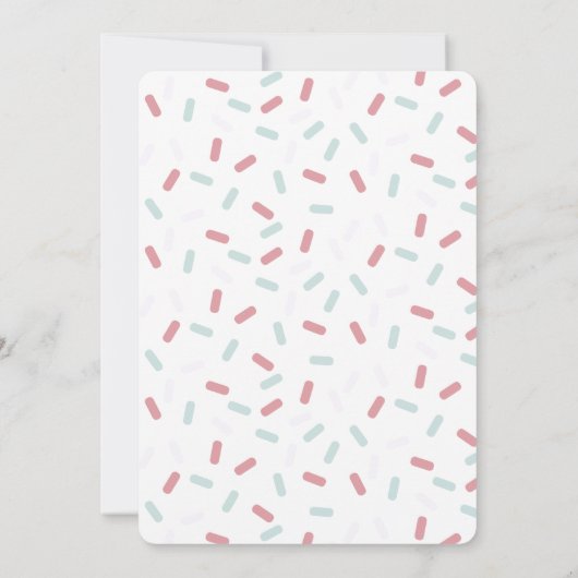 Schattigee Roze Gummy Beer Twee Sweet Girl 2e Verj Kaart (Achterkant)