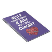 Schattigee Roze Haak Geschenken Haakwerk Haakmachi Notitieboek (Rechterzijde)