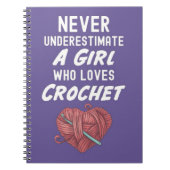 Schattigee Roze Haak Geschenken Haakwerk Haakmachi Notitieboek (Voorkant)