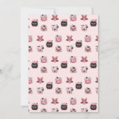 Schattigee Roze Halloween Boo Bat Verjaardag Kaart (Achterkant)