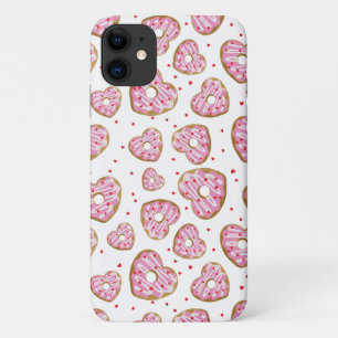 Schattigee roze hart koekjes Case-Mate iPhone case