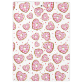 Schattigee roze hart koekjes klembord (Achterkant)