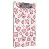 Schattigee roze hart koekjes klembord (Rechts)