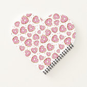 Schattigee roze hart koekjes notitieboek (Achterkant)