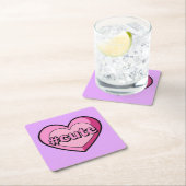 Schattigee Roze Hart Lavendel Onderzetters Set (Insitu)