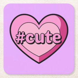 Schattigee Roze Hart Lavendel Onderzetters Set