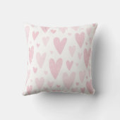 Schattigee roze harten Baby Kwekerij decor Sierkus Kussen (Achterkant)