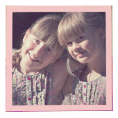 Schattigee Roze Harten Dans BFF Photo Cube Kubus (Rechts)