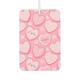 Schattigee Roze Harten en Bloemen Luchtverfrisser