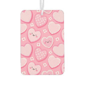 Schattigee Roze Harten en Bloemen Luchtverfrisser (Achterkant)