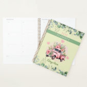Schattigee Roze Harten  Flower Truck Personalisere Planner (Display)