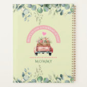 Schattigee Roze Harten  Flower Truck Personalisere Planner (Achterkant)