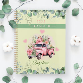 Schattigee Roze Harten  Flower Truck Personalisere Planner