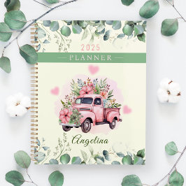 Schattigee Roze Harten  Flower Truck Personalisere Planner