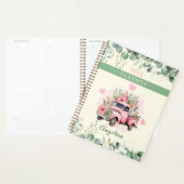 Schattigee Roze Harten  Flower Truck Personalisere Planner (Display)