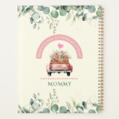 Schattigee Roze Harten  Flower Truck Personalisere Planner (Achterkant)