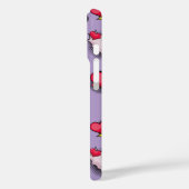 Schattigee roze harten gepersonaliseerde naam Case-Mate iPhone case (Achterkant / Links)