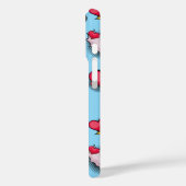 Schattigee roze harten gepersonaliseerde naam Case-Mate iPhone case (Achterkant / Links)