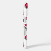 Schattigee roze harten gepersonaliseerde naam Case-Mate iPhone case (Achterkant / Rechts)