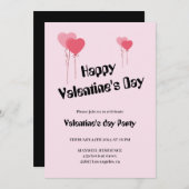 Schattigee roze harten happy Valentijnsdag Kaart (Voorkant / Achterkant)