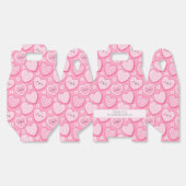 Schattigee roze harten meisje verjaardagsfeestje bedankdoosjes (Ongevouwen)