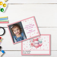 Schattigee roze harten met Photo Mini Valentijn's 