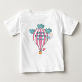 Schattigee roze heteluchtballon met wasbeer (Voorkant)