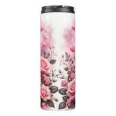 Schattigee Roze Highland Koe Thermische Tumbler Thermosbeker (Achterkant)