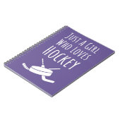 Schattigee Roze Hockey Cadeaus voor Meisjes Speler Notitieboek (Linkerzijde)