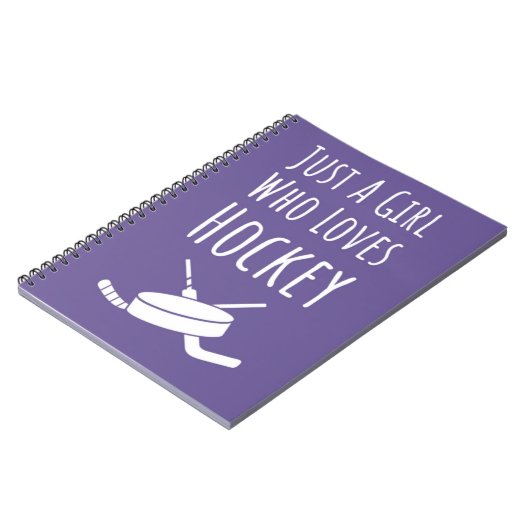 Schattigee Roze Hockey Cadeaus voor Meisjes Speler Notitieboek (Linkerzijde)